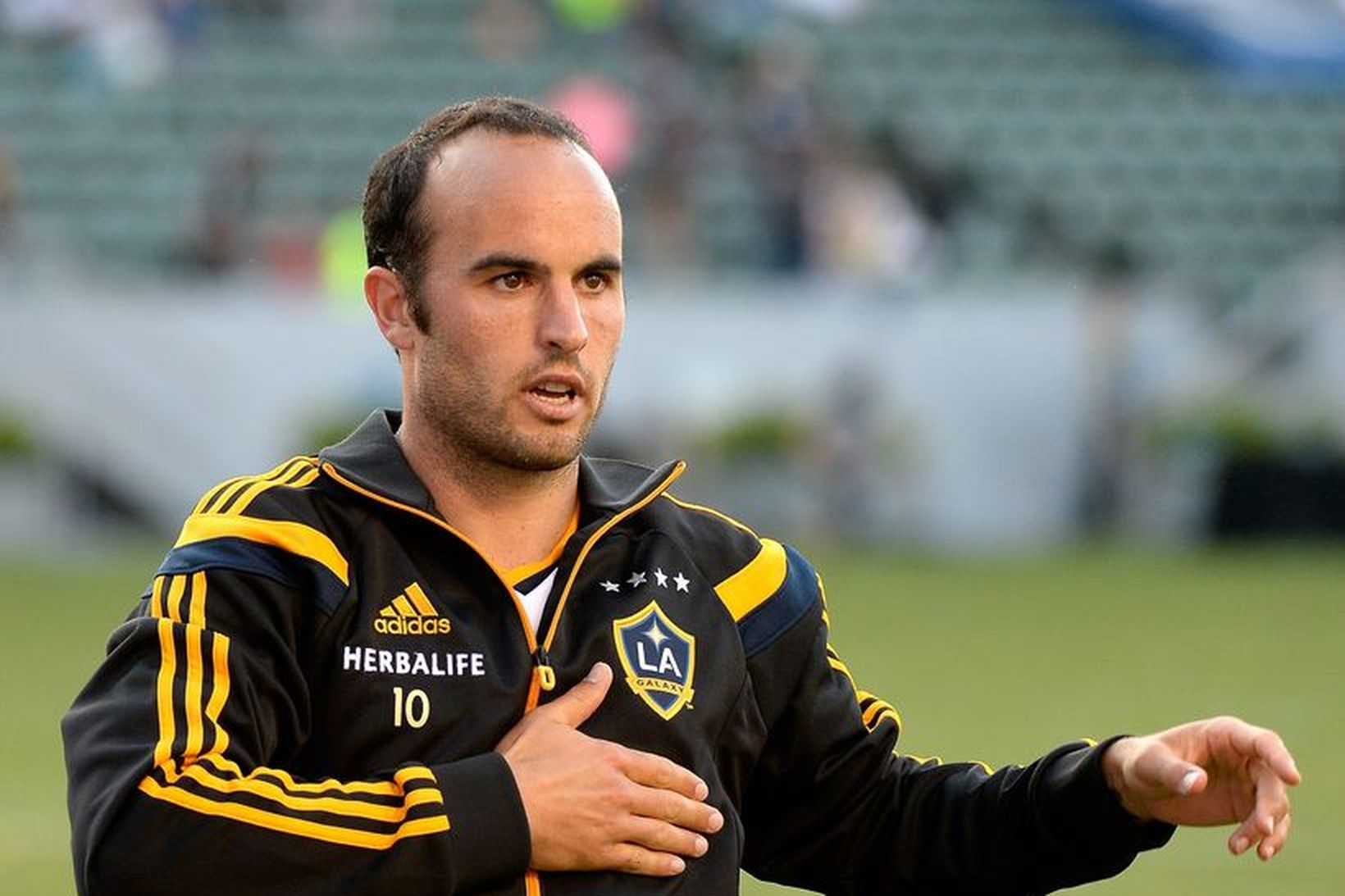 Landon Donovan er hann lék með LA Galaxy.