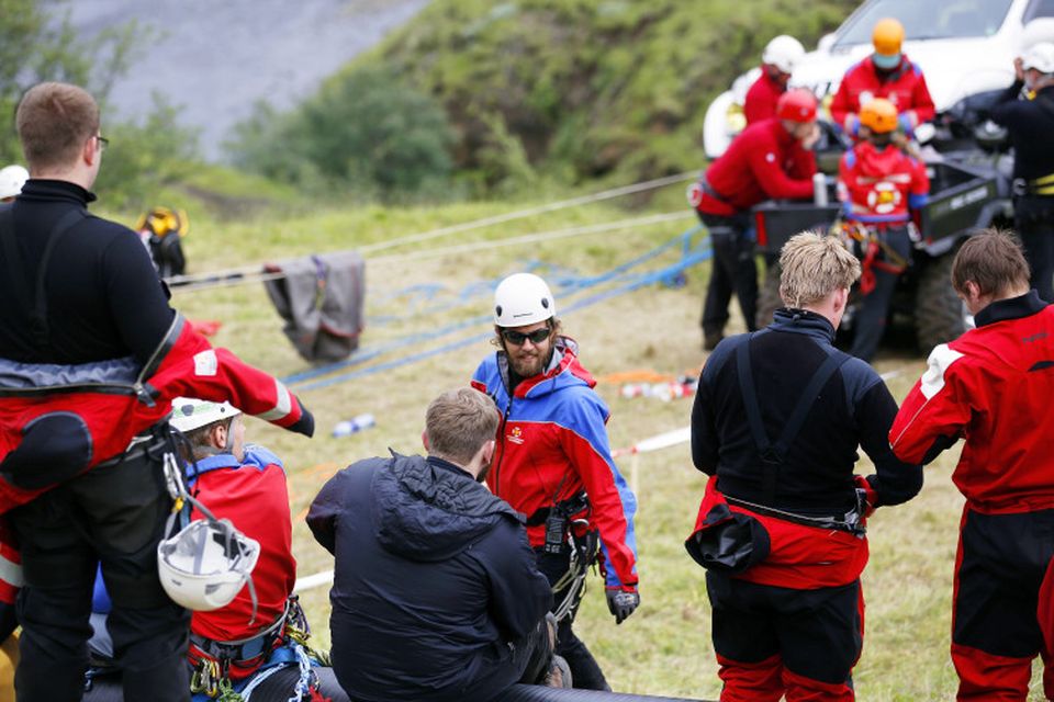 Leitað í Bleiksárgljúfri laugardaginn 28. júní 2014