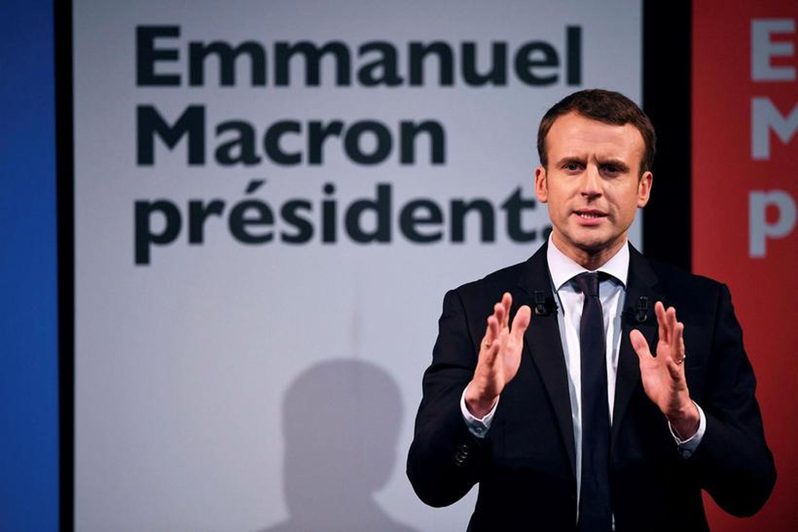 Frambjóðandi En Marche,Emmanuel Macron.