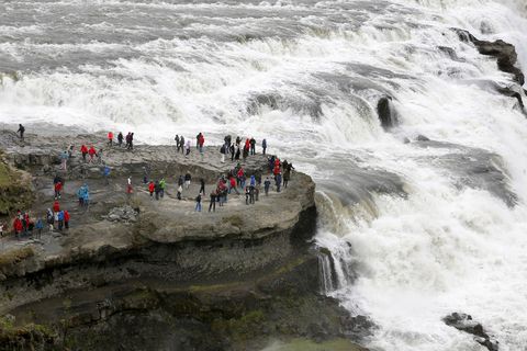 Gullfoss is a part of the so called Golden Circle and one of the most popular tourist destinations in Iceland.