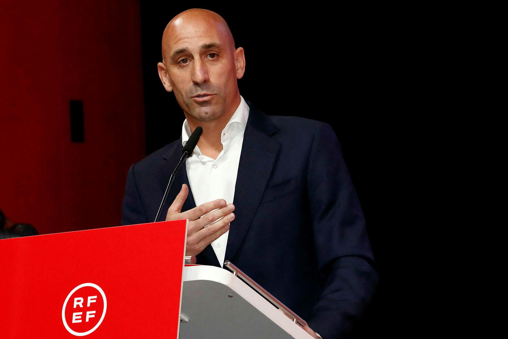 Luis Rubiales, forseti spænska knattspyrnusambandsins.