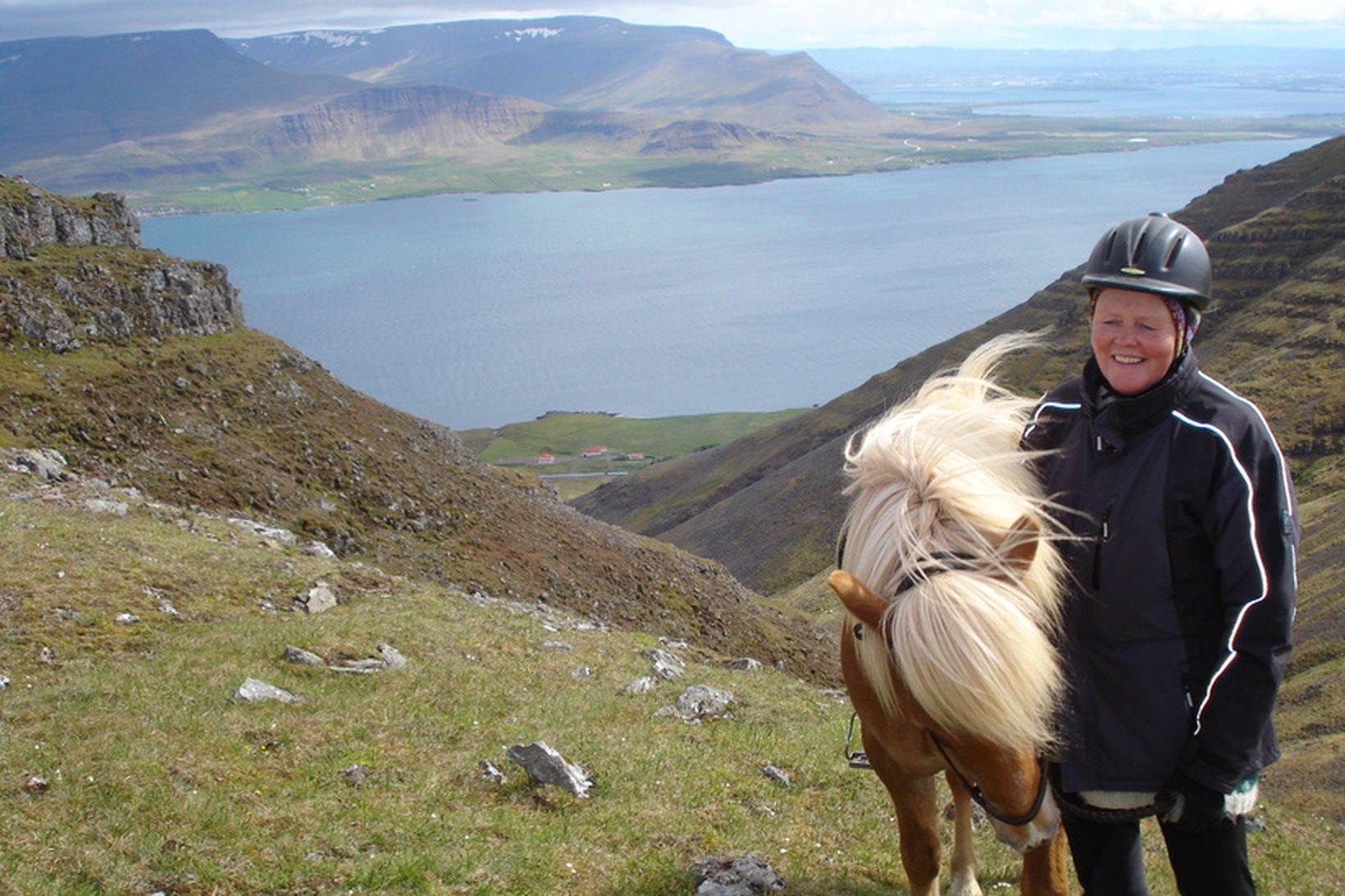 Ragnheiður Þorgrímsdóttir og hesturinn Spói. Hún ætlar að skora á …