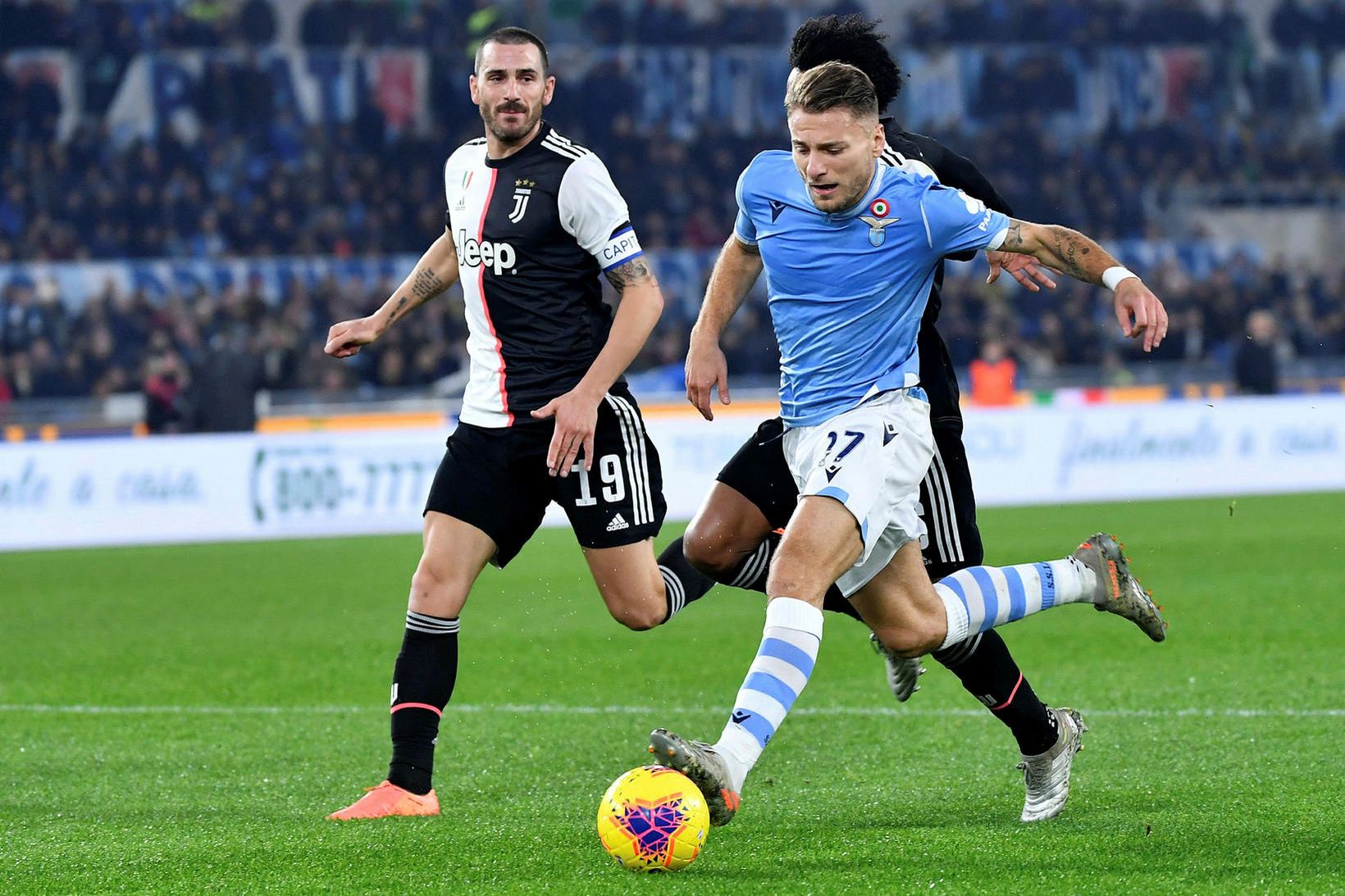 Lazio vann sterkan sigur á Juventus.