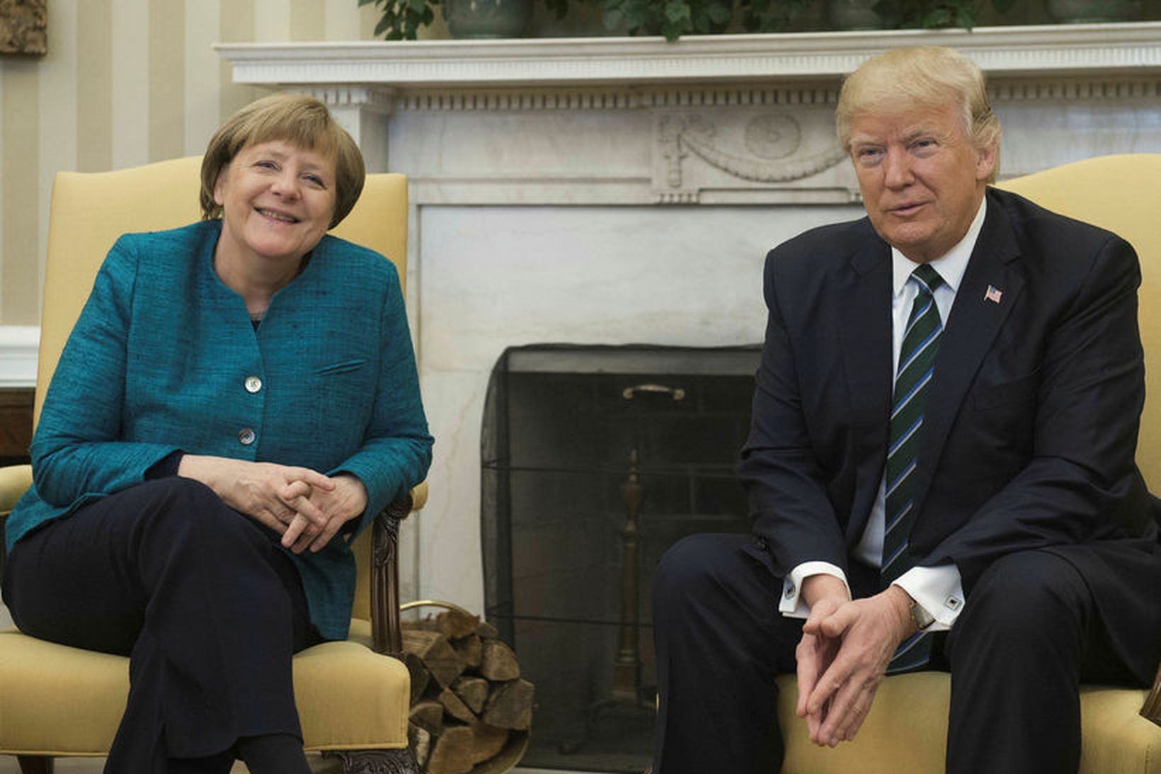 Angela Merkel, kanslari Þýskalands, hitti Donald Trump 27. apríl meðal …