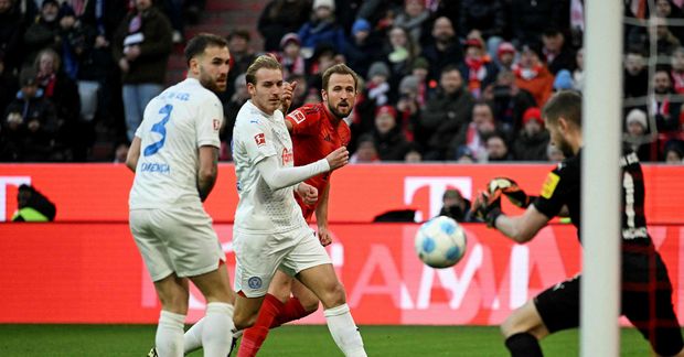 Harry Kane skorar í dag.