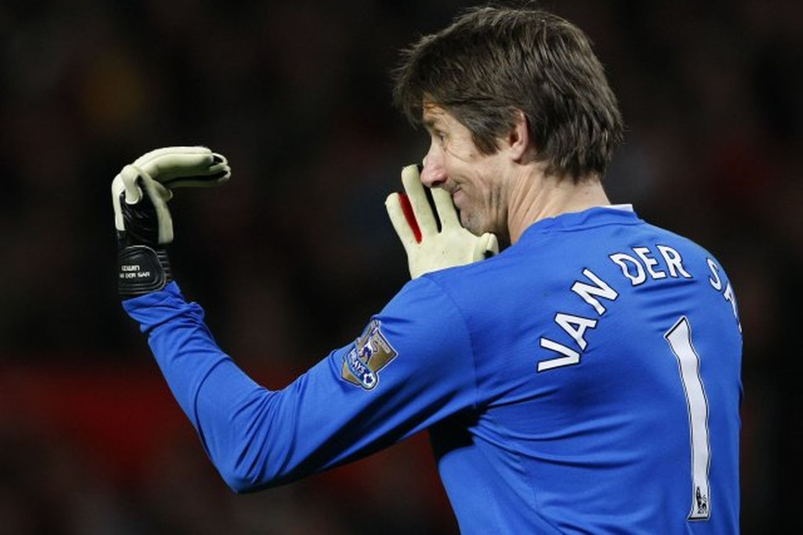 Edwin van der Sar hefur haldið marki Manchester United hreinu …