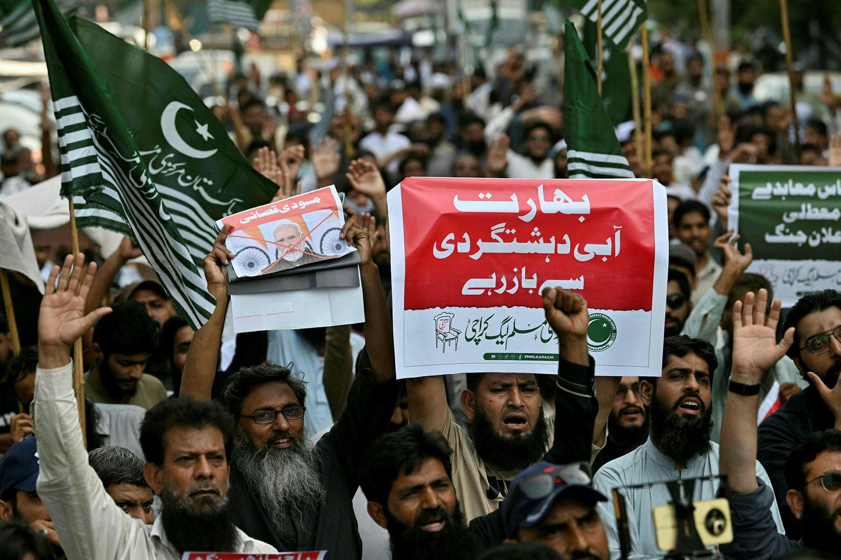 Óttast er að spennan á milli Indlands og Pakistan muni …