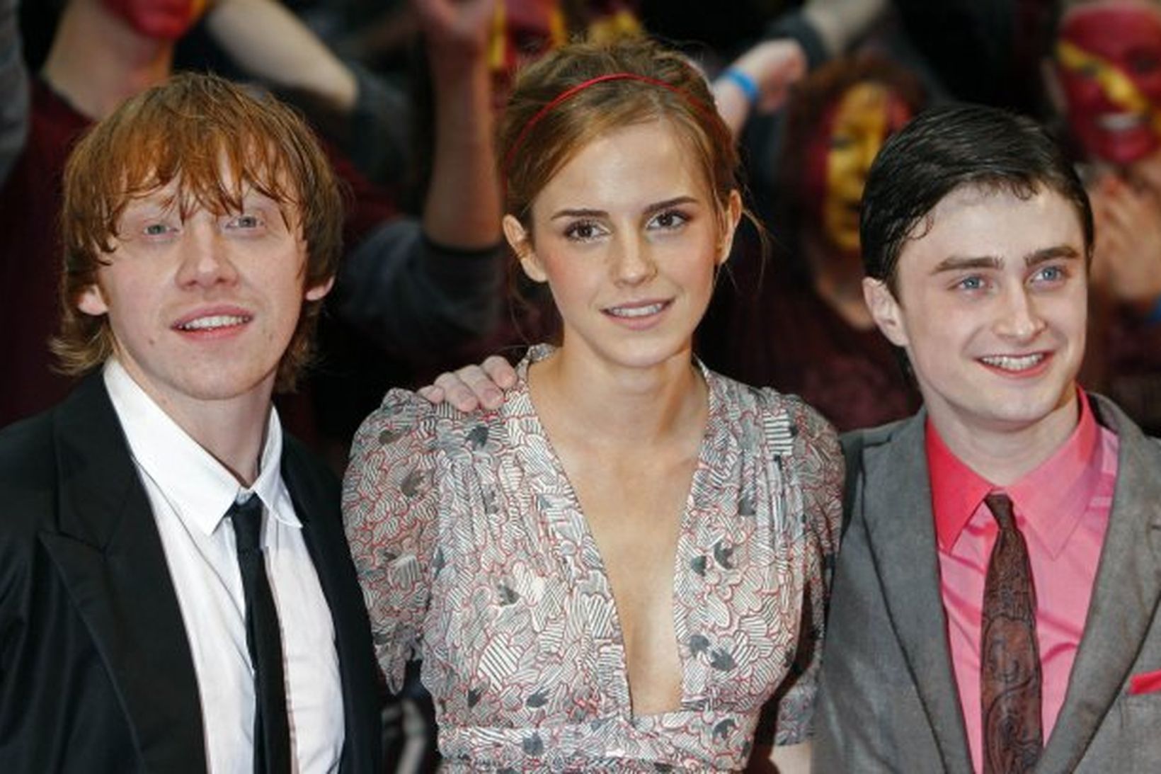 Rupert Grint , Emma Watson og Daniel Radcliffe mættu á …