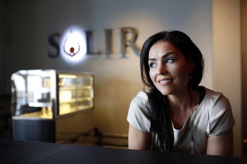 Sólveig Þórarinsdóttir worked at Landsbankinn bank as a broker for ten years. She's now puts her focus on yoga at her new Sólir yoga centre.