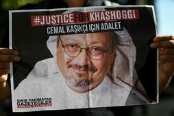 Jamal Khashoggi, blaðamannsins sem var myrtur í október 2018.