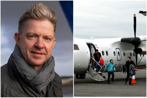 Bogi Nils Bogason, CEO of Icelandair, says the plan is to discontinue domestic flights to Ísafjörður.