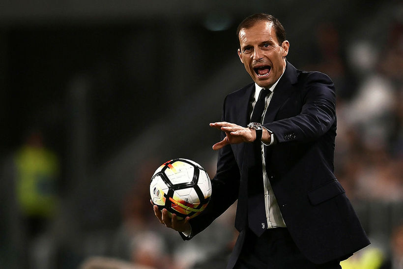 Massimiliano Allegri var sigursæll hjá Juventus.