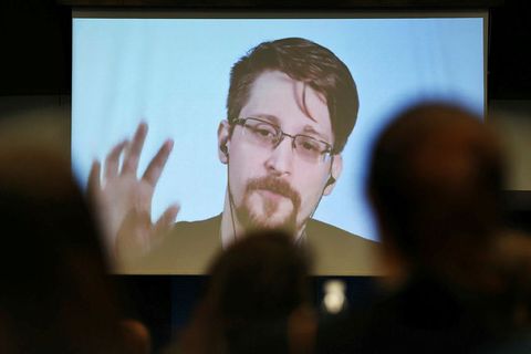 Edward Snowden hefur dvalið í Rússlandi síðustu ár, þar sem hann fékk hæli.