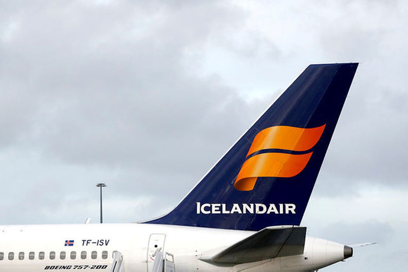 Næsta flug Icelandair frá Keflavíkurflugvelli er áætlað í fyrramálið.