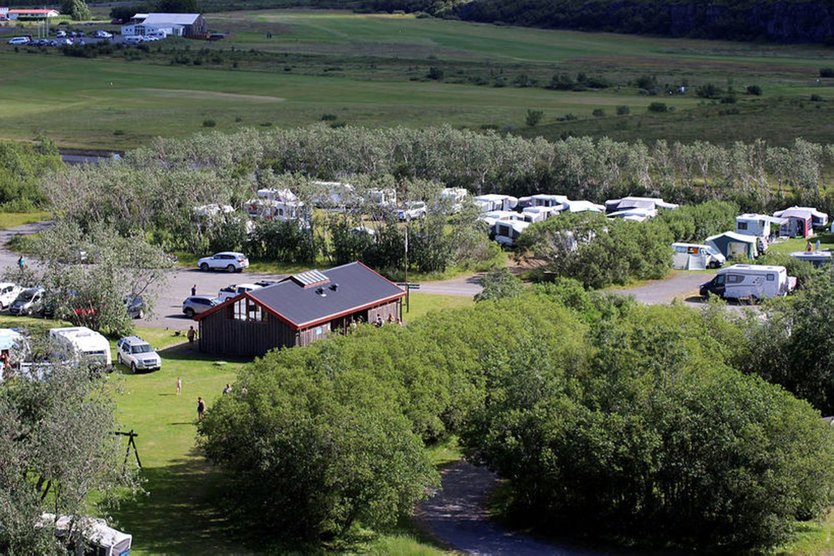 Í Ásbyrgi mældist mestur hiti sumarsins í gær.