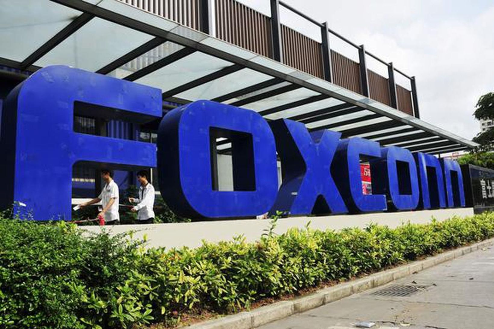 Verksmiðja Foxconn í Zhengzhou er gríðarstór og starfa þar 350.000 …