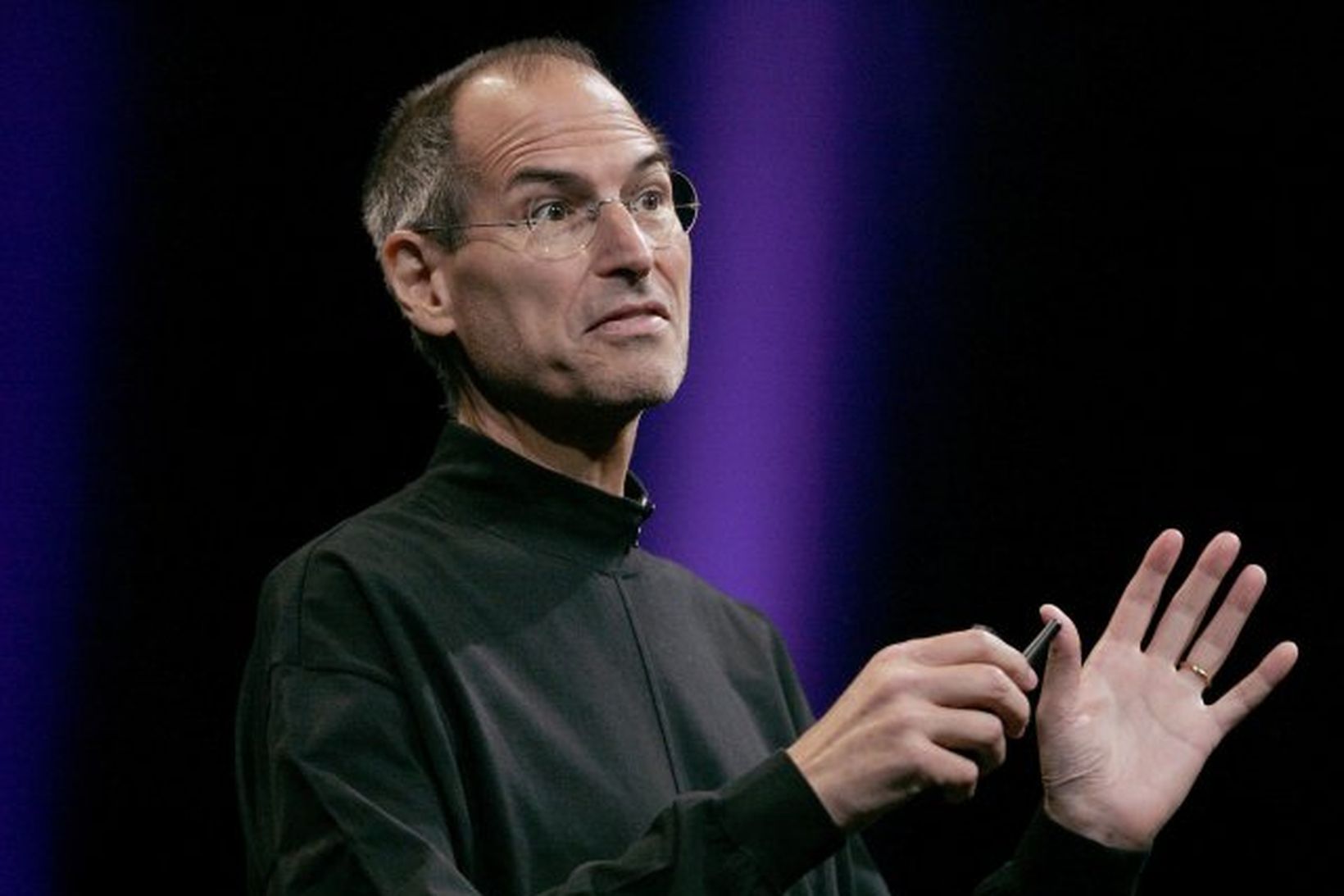 Steve Jobs er sprellifandi.