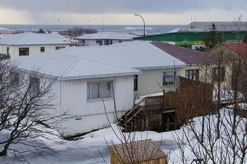 The house in the South Iceland town of Vík where the accused man is thought to have kept the two women in the basement.