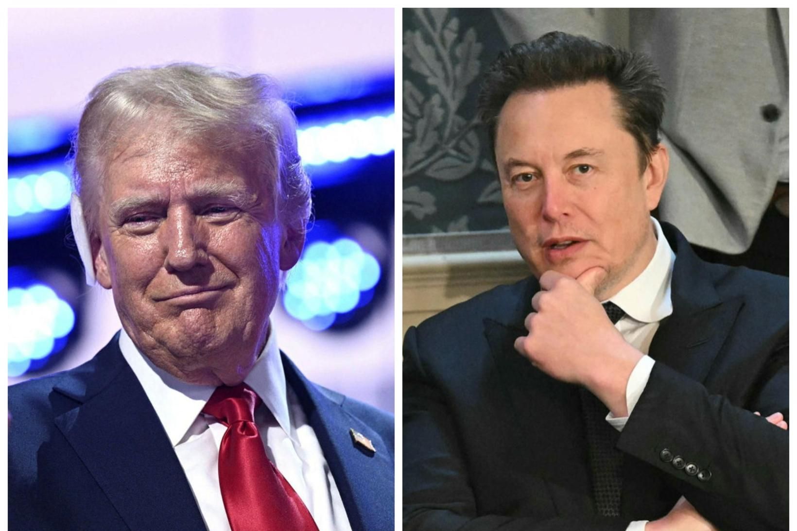 Donald Trump og Elon Musk.