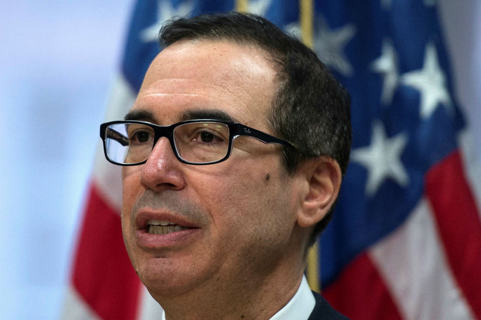 Fjármálaráðherra Bandaríkjanna, Steve Mnuchin.