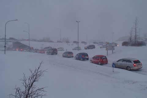 Today is a day to stay put. All roads in and out of the city are unpassable.