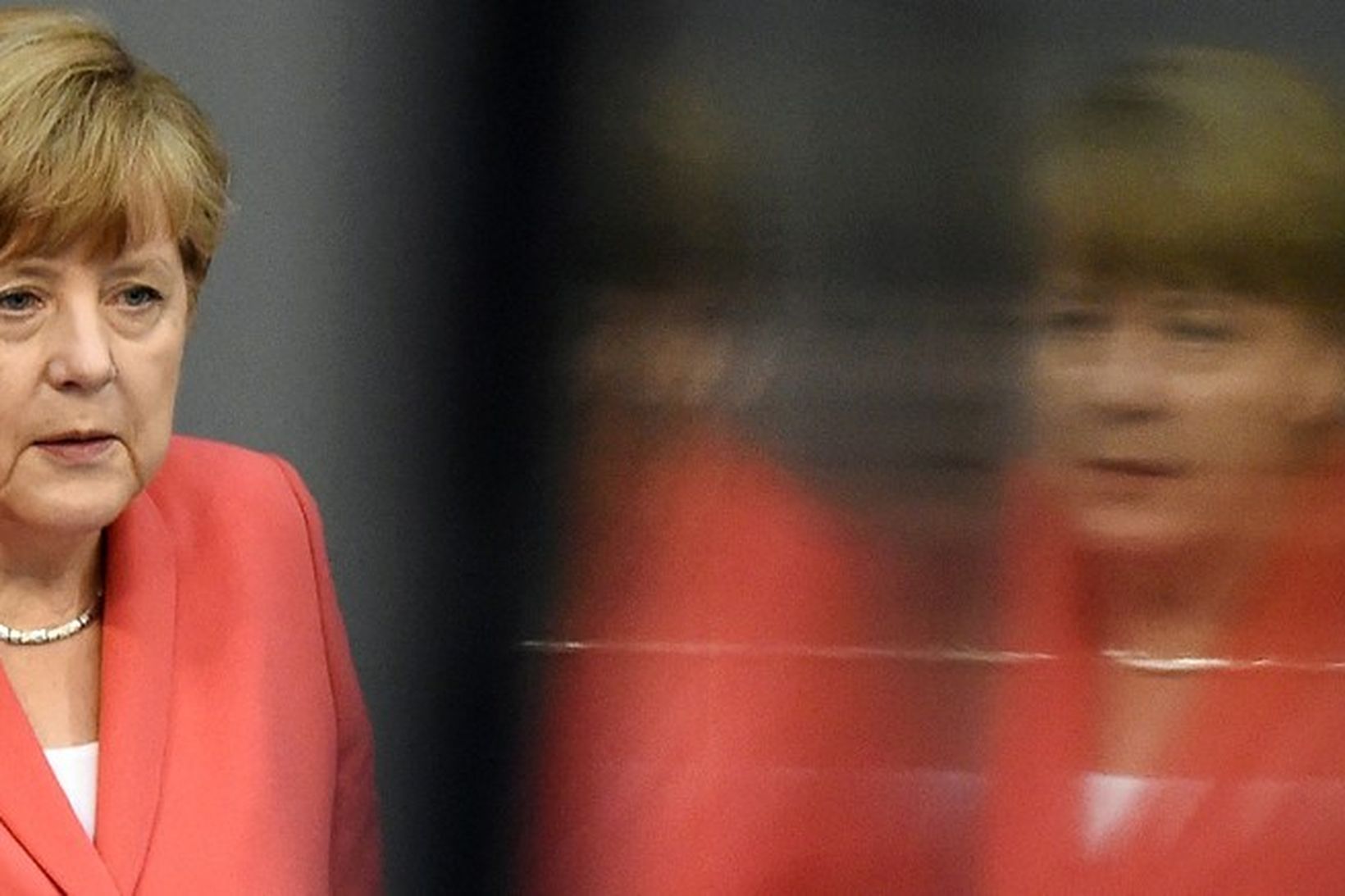 Angela Merkel Þýskalandskanslari.