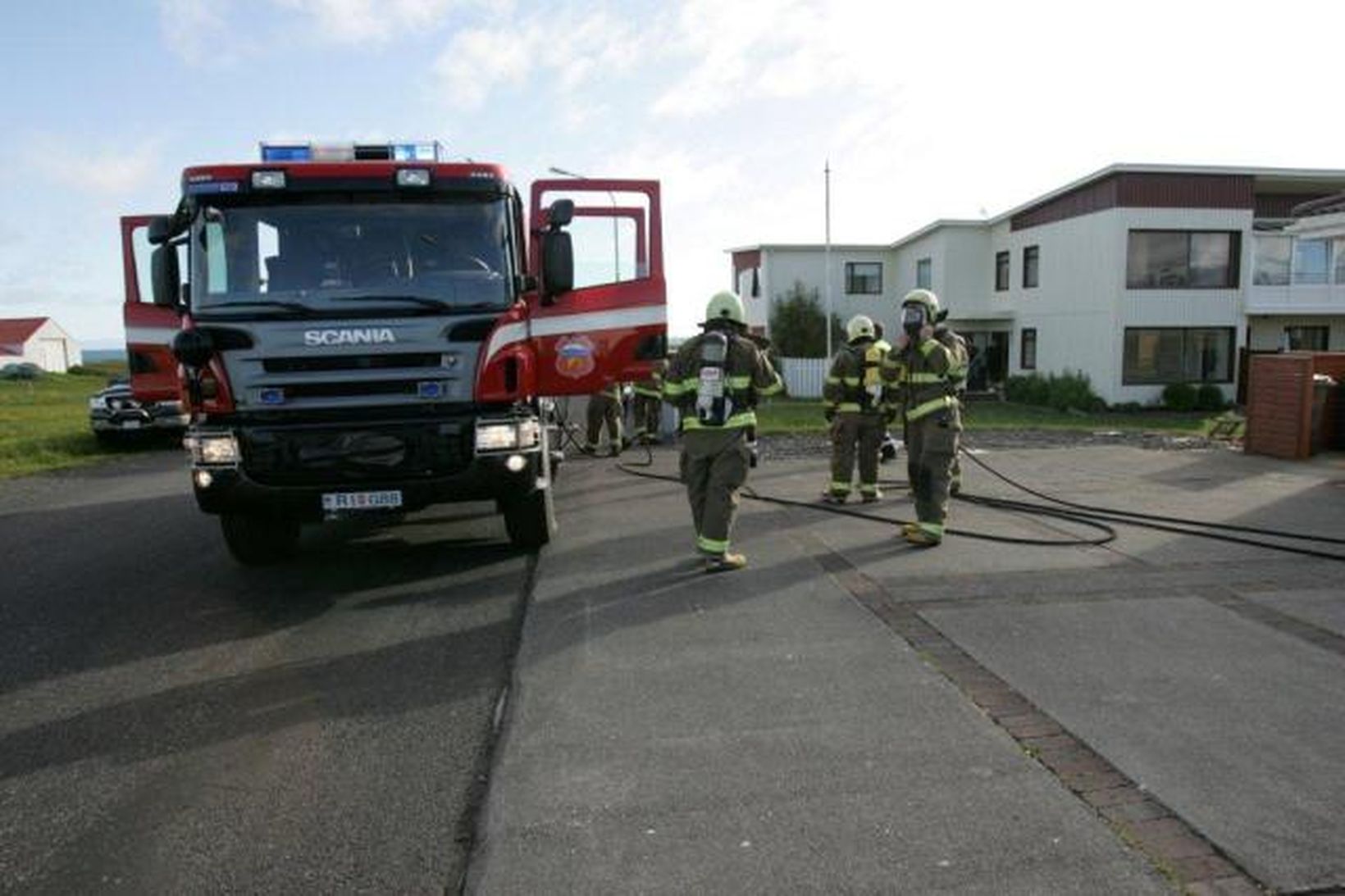 Frá vettvangi líklegs gabbs á Rifi.