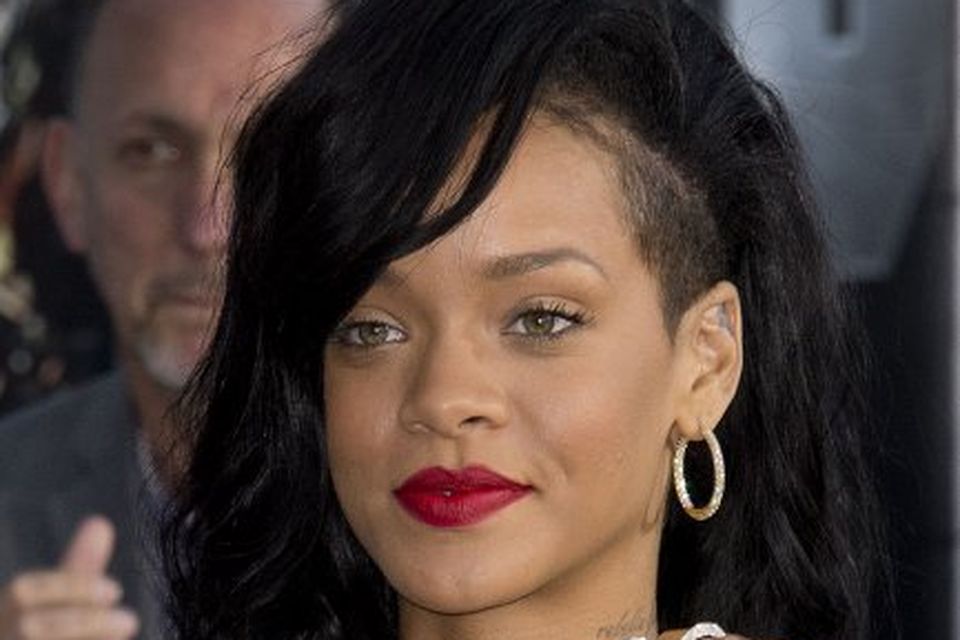 Rihanna mætir til frumsýningar myndarinnar Battleship.