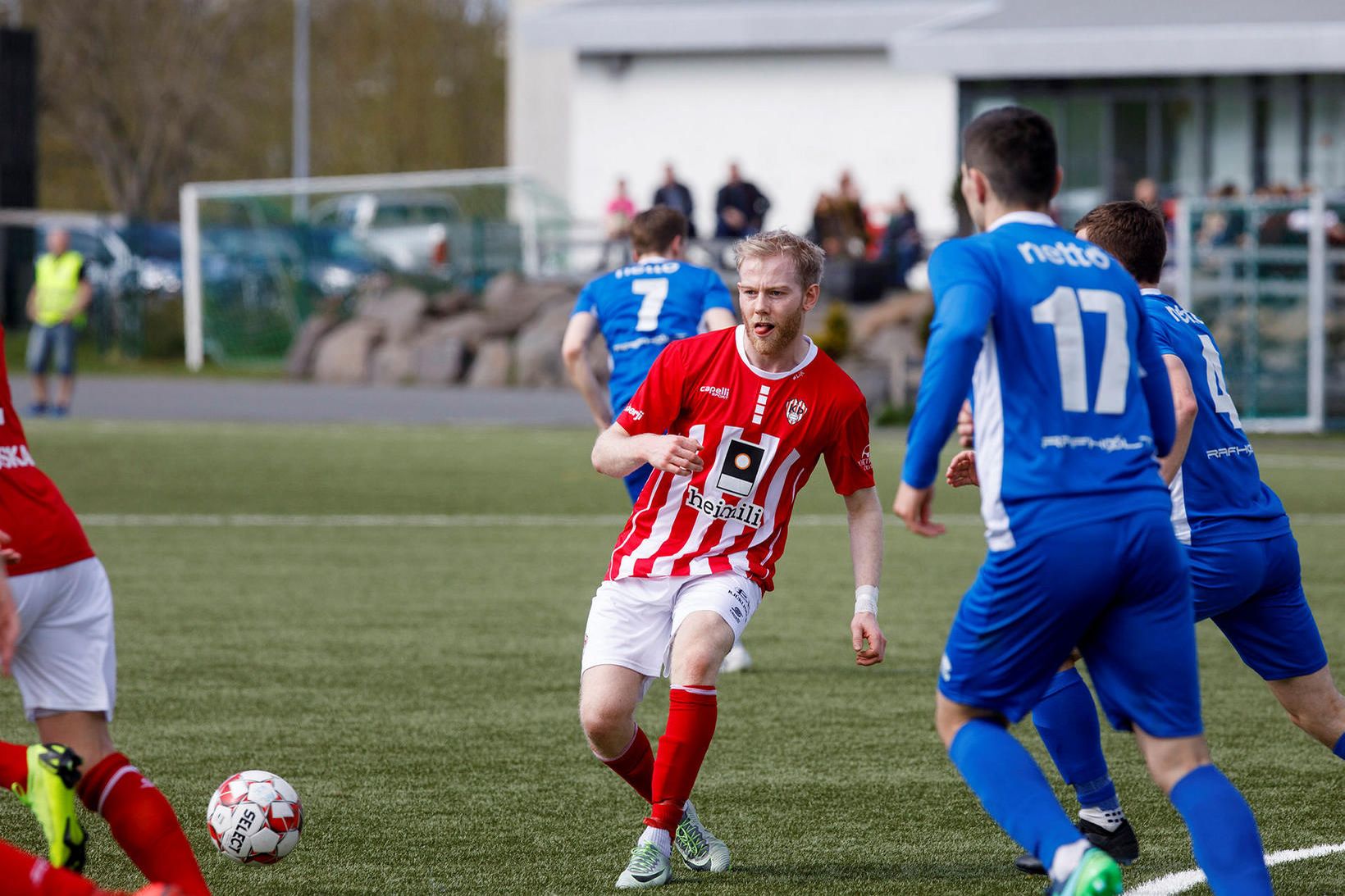 Daði Bergsson skoraði tvö fyrir Þróttara í kvöld.