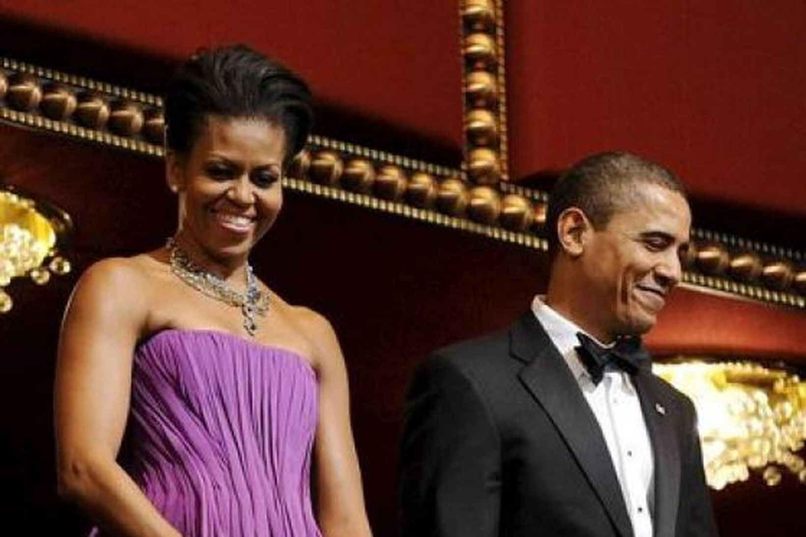 Bandarísku forsetahjónin Michelle og Barack Obama.