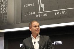 Oliver Blume, forstjóri Porsche AG. Framleiðandinn tapar stöðu sinni meðal stærstu skráðra fyrirtækja á þýskum …