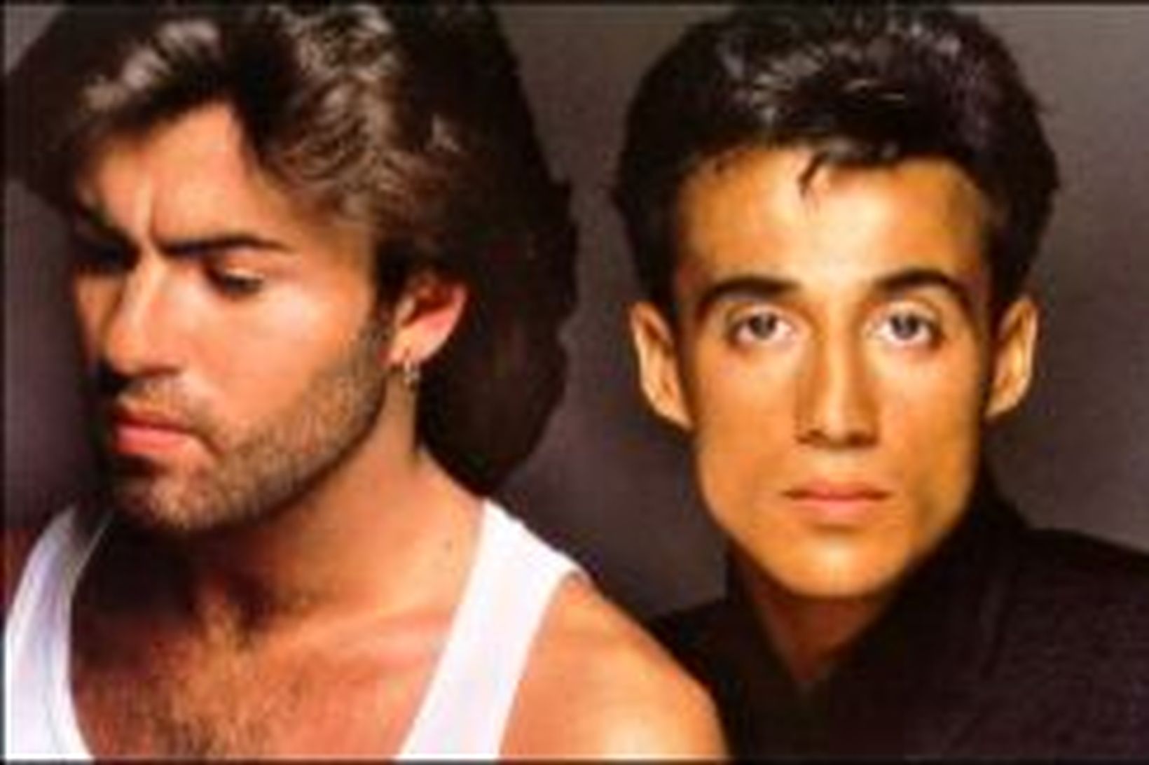 Wham! félagar þeir George Michael og Andrew Ridgeley á hátindi …