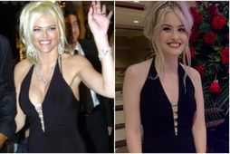 Anna Nicole Smith og Dannielynn Birkhead.