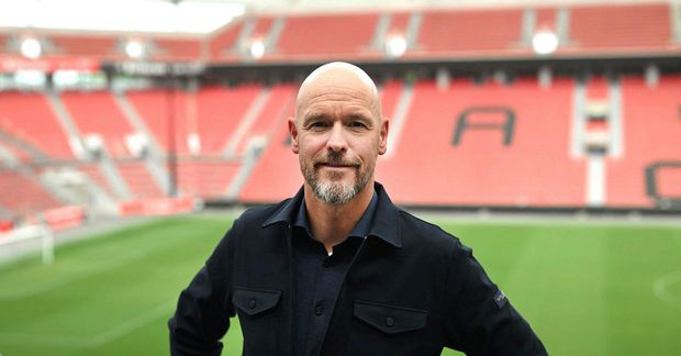 Erik ten Hag er knattspyrnustjóri Bayer Leverkusen.