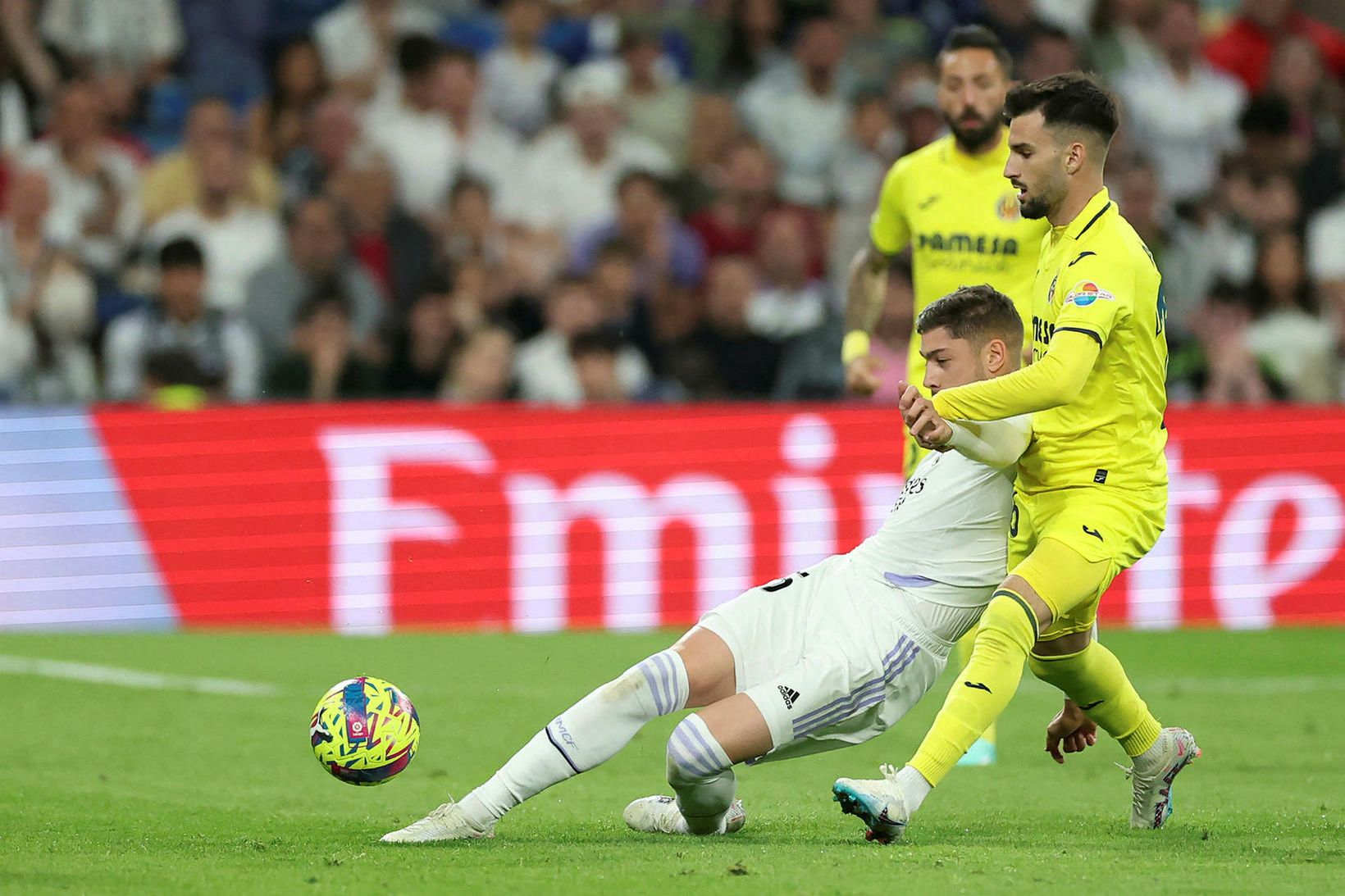 Federico Valverde og Álex Baena eigast við á laugardag.