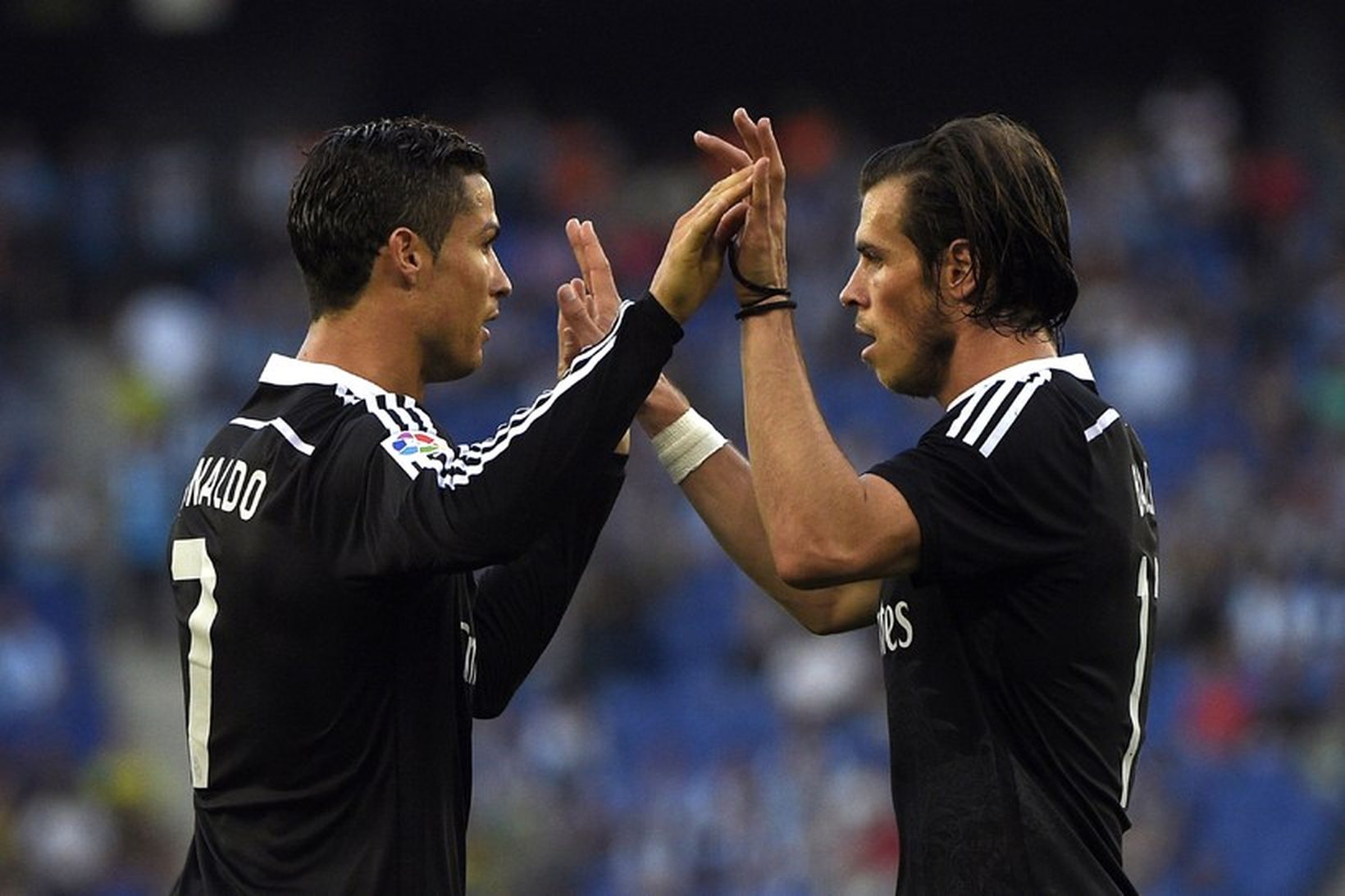 Cristiano Ronaldo skoraði þrennu gegn Getafe í kvöld.