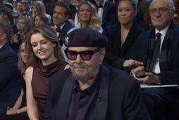 Jack Nicholson sat fyrir framan félaga sinn, leikarann Robert De Niro.