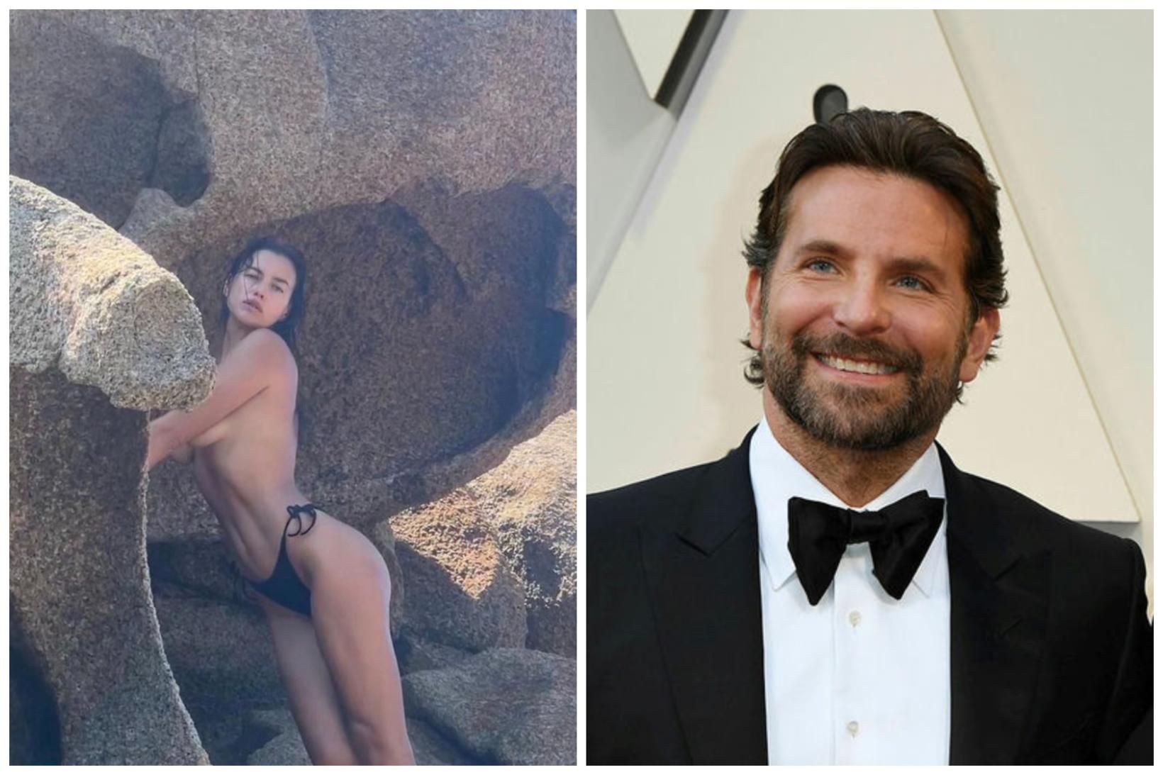 Fyrrverandi stjörnuparið Irina Shayk og Bradley Cooper eru stödd í …