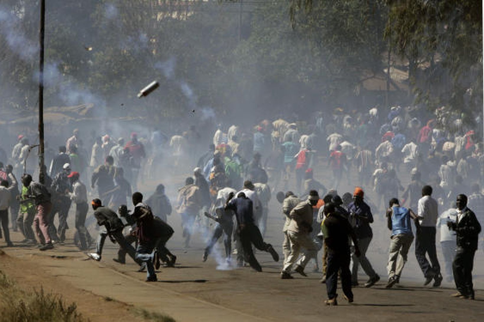 Frá mótmælum í Nairobi