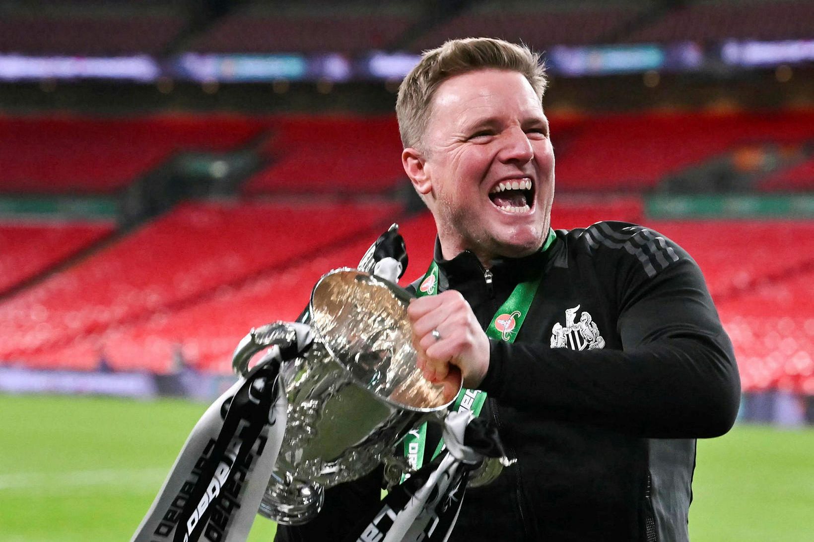Eddie Howe er stjóri Newcastle.
