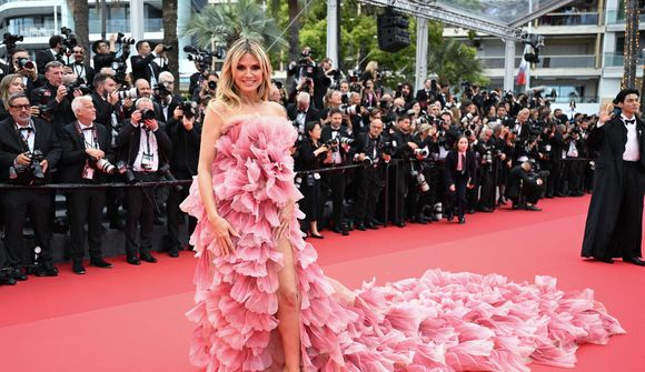 Heidi Klum braut reglurnar í Cannes 