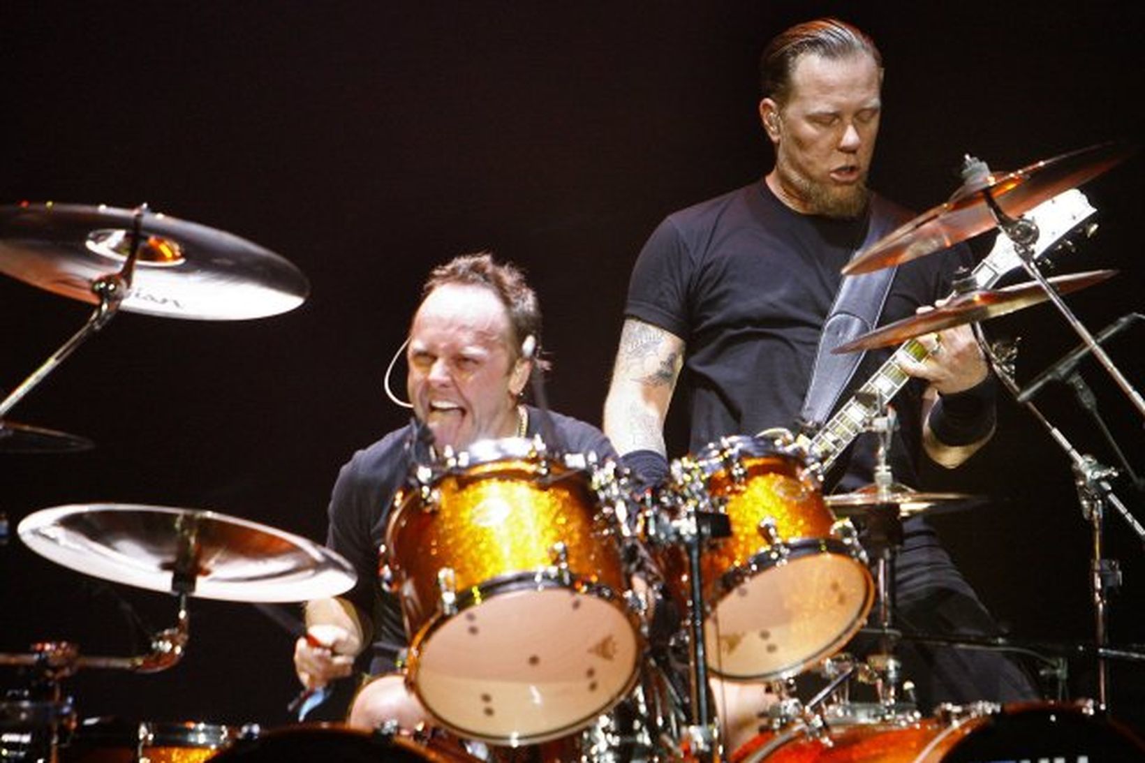 Lars Ulrich, trommuleikari Metallica, er eflaust í hörku formi.