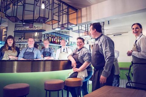 Matbar offers fresh, timeless design and light Italian inspired dishes.