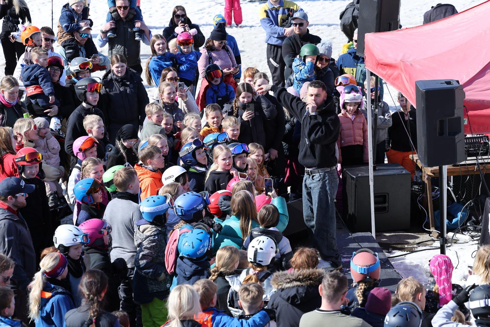 Aron Can í Hlíðarfjalli.