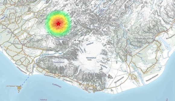 3,5 stiga skjálfti í Vatnafjöllum