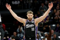 Domantas Sabonis átti stórleik fyrir Sacramento.