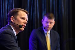 Eldur Ólafsson forstjóri Amaroq Minerals var gestur Stefáns Einars Stefánssonar á fundi Kompanís.