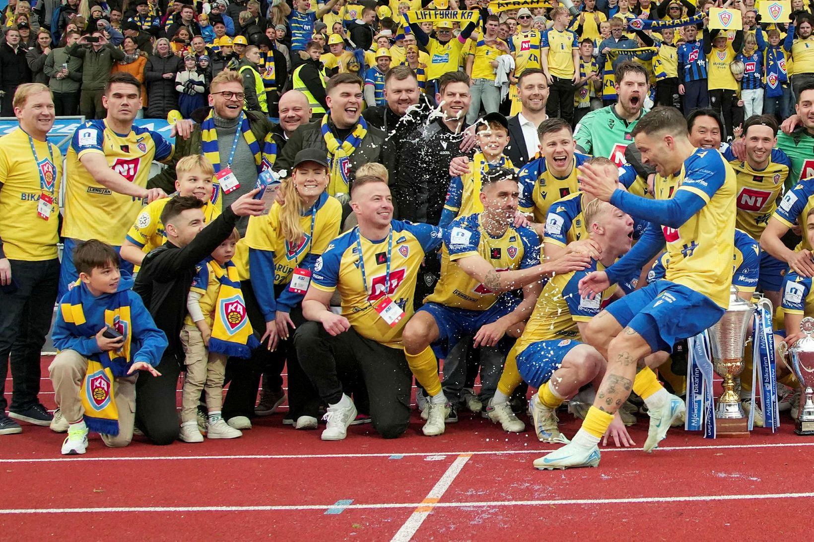 Bikarmeistarar KA komast að því í hádeginu hverjum þeir mæta …