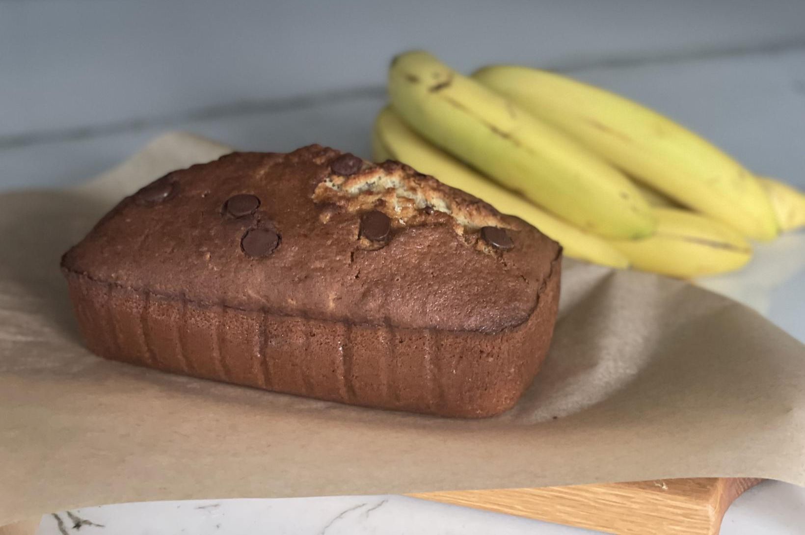 Syndsamlega gott bananabrauð með súkkulaði