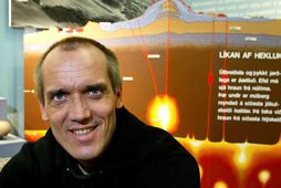 Dr. Ármann Höskuldsson, eldfjallafræðingur, fann vel fyrir skjálftanum stóra.
